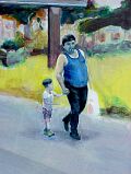 detail Vater und Sohn