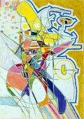 Verwirrte Katze — 1982, Farbstift auf Papier, 20×30 cm