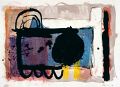 Zauder von links — 1986, Mischtechnik auf Bütten, 40×60 cm