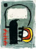 Halbangenehme Verwunderung — 1986, Mischtechnik auf Bütten, 40×60 cm