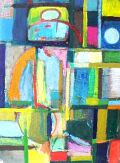 Bunte Langeweile — 1986, Mischtechnik auf Bütten, 40×60 cm