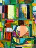 Klarer Morgen — 1986, Mischtechnik auf Bütten, 40×60 cm