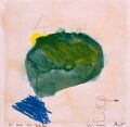 Ein Meer wie Grüntee — 1987, Koh Samui, aus dem Skizzenbuch, Mischtechnik auf Papier, ca. 20×30 cm