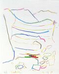 Ein Netafim — 1988, Bunte Linie, aus dem Reisebuch Jerusalem, 20×30 cm