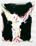 Eli, Eli — 1988, Bunte Linie und Tusche auf Papier, aus dem Reisebuch Jerusalem, 20×30 cm