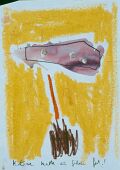 Matrose macht einen Gedanken fest — 1988, Mischtechnik auf Papier, 30×40 cm