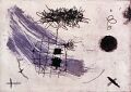 Stürmische Partie — 1989, zweifarbige Radierung, ca. 20×30 cm