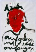 Aufgeben und neu anfangen — 1989, Mischtechnik auf Papier, aus dem Reisebuch Thailand, 20×30 cm