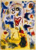 Hirn, Herz und Hand — 1989, dreifarbige Radierung, gedruckt von Peter Kneubühler, ca. 20×30 cm