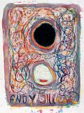 Portrait Andy Jllien — 1990, Mischtechnik auf indischem Bütten, 40×60 cm