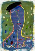 Portrait von Daniel Fokas — 1990, Bunte Linie und Mischtechnik auf indischem Büttenpapier, 40×60 cm