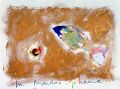 Im Nirgendwo zuhause — 1991, Mischtechnik auf Papier, 40×30 cm