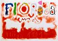 Titelseite des querformatigen Florida-Reisebuches — 1991, Mischtechnik auf Papier, 40×30 cm
