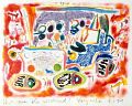Here comes the weekend — 1991, aus dem querformatigen Venezuela-Reisebuch, Mischtechnik auf Papier, 40×30 cm