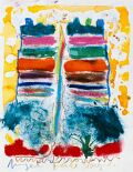 Angel Fall, Venezuela — 1991, aus dem Venezuela-Reisebuch, Mischtechnik auf Papier, 20×30 cm