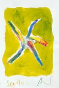 Seestern — 1991, aus dem Venezuela-Reisebuch, Mischtechnik auf Papier, 20×30 cm