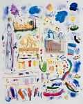 Male — 1992, aus dem kleinen Bali-Reisebuch, Mischtechnik auf Papier, 30×40 cm