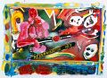 Der Reinkarnator — 1992, aus dem Sri-Lanka-Reisebuch, Mischtechnik auf Papier, 30×40 cm