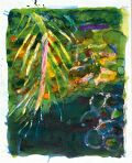 Palmwedel — 1992, aus dem Malediven-Reisebuch, Mischtechnik auf Papier, 30×40 cm