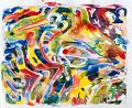 Reiher — 1992, aus dem Malediven-Reisebuch, Mischtechnik auf Papier, 30×40 cm