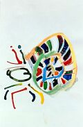 Einsiedlerkrebs — 1992, Mischtechnik auf Papier, 20×30 cm