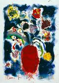 Blumen für dich — 1992, Mischtechnik auf Papier, 30×40 cm