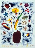 Weggereiste Blumen — 1992, Mischtechnik auf Papier, 30×40 cm