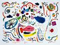 All together for the dance — aus dem Sri-Lanka-Reisebuch, Mischtechnik und Plastikedelsteine auf Papier, 30×40 cm