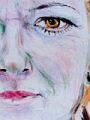 Detail Portraitskizze Heidi Kunz