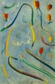 Bathseba, Version 2 — 1996, Bunte Linie und Aquarell auf Büttenpapier, 40×60 cm