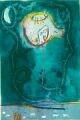 Weltfisch im Himmel — Vorlage für das Schlussbild des zweiten Bildwegs in Berlin (realisiert 1997), 1996, Bunte Linie und Aquarell auf Büttenpapier, 40×60 cm