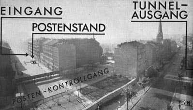 Links die Strelitzer, rechts die Bernauer Straße